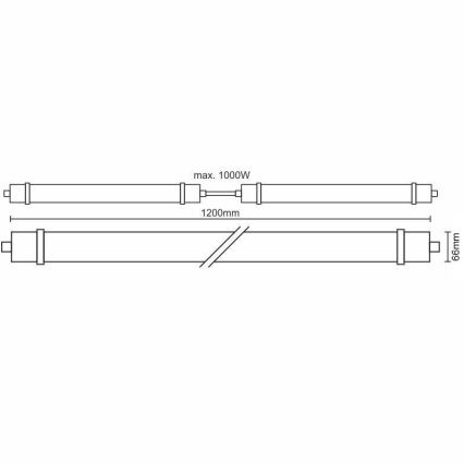 Technische LED Leuchte LED/40W/180-265V IP65