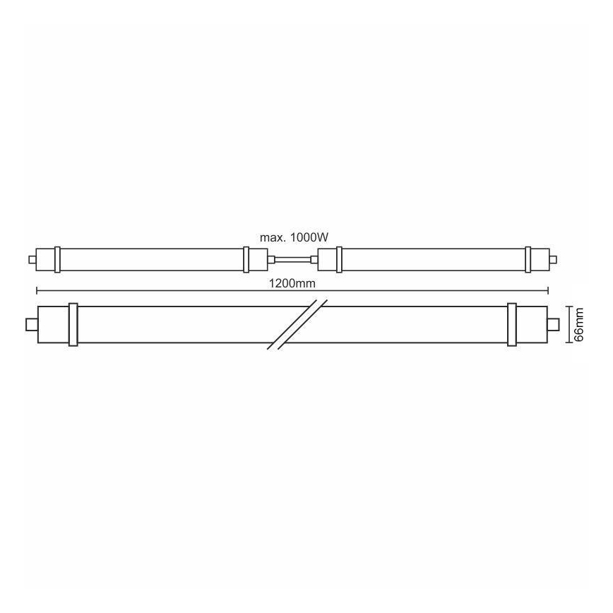 Technische LED Leuchte LED/40W/180-265V IP65