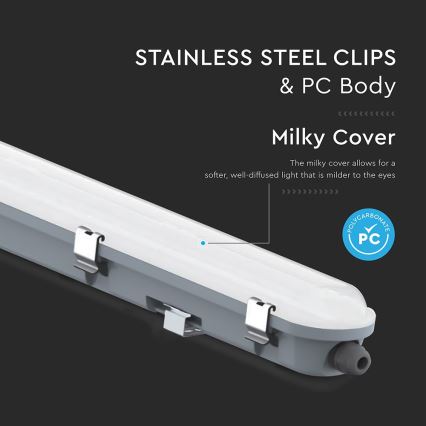 Technische LED-Röhrenleuchte mit Bewegungs- und Dämmerungssensor LED/36W/230V 6500K IP65 120 cm