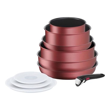 Tefal - 10-teiliges Kochgeschirr-Set INGENIO DAILY CHEF Kupferfarben