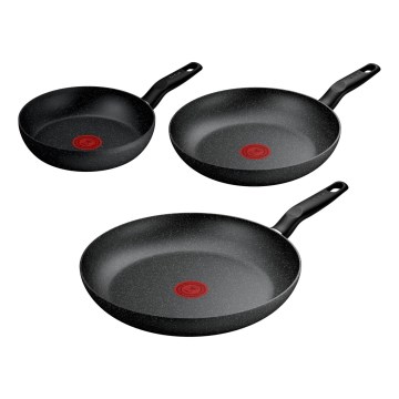 Tefal - 3-teiliges Pfannenset DARK ESSENTIAL