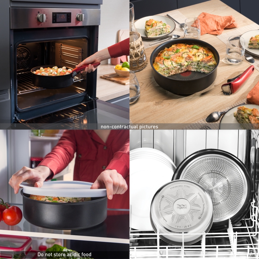 Tefal - 3-teiliges Pfannenset INGENIO INTENS' CERAM