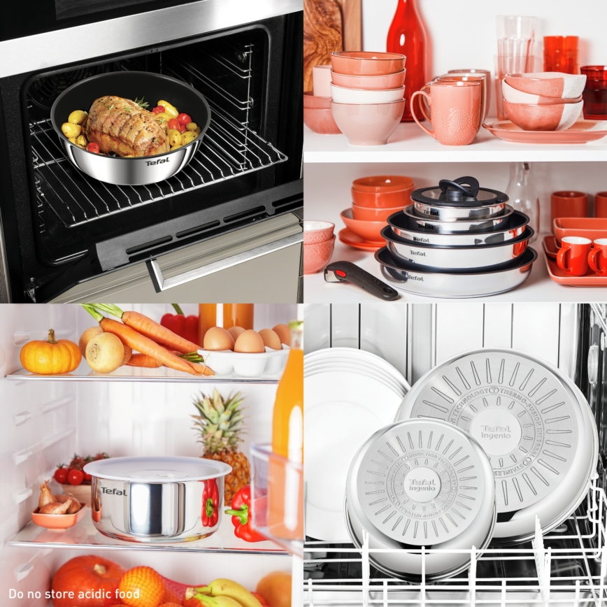 Tefal - 4-teiliges Kochgeschirr-Set INGENIO EMOTION MAX