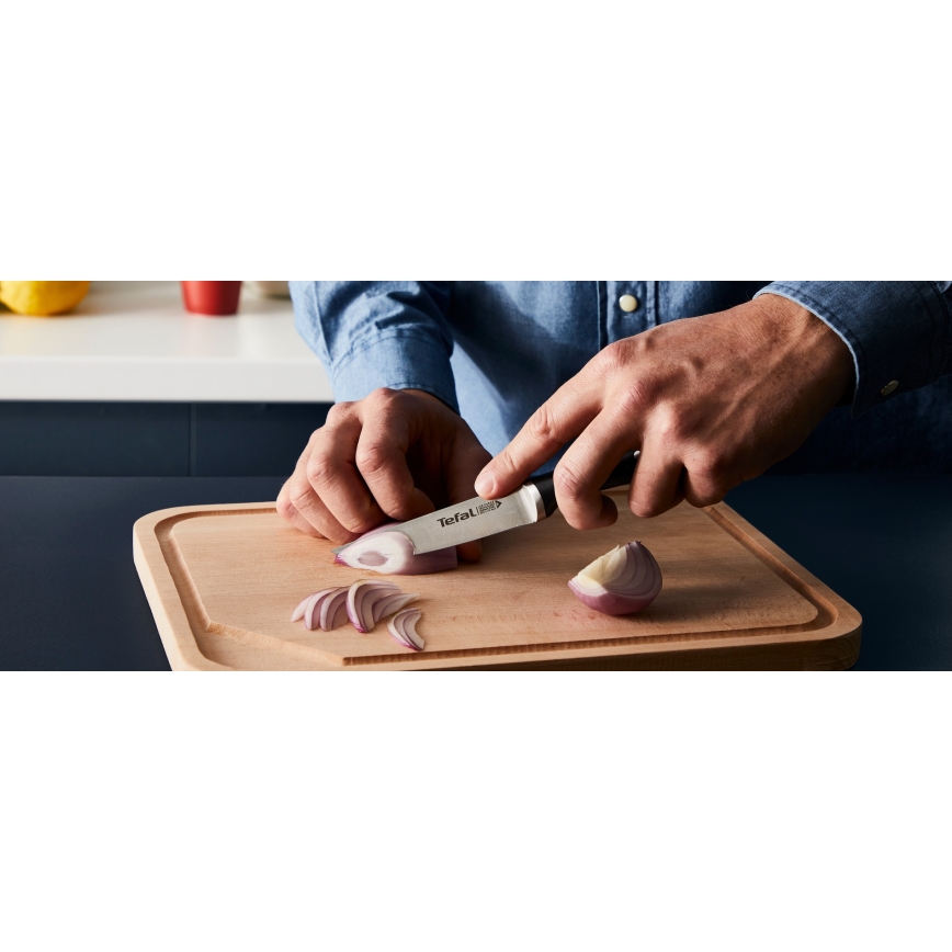 Tefal - 4-teiliges Küchenmesserset ICE FORCE mit Messerblock