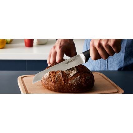 Tefal - 4-teiliges Küchenmesserset ICE FORCE mit Messerblock