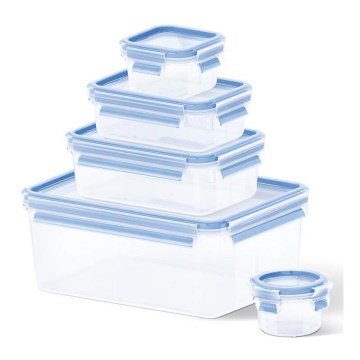 Tefal - 5-tlg. Set Vorratsdosen MASTER SEAL FRESH, blau