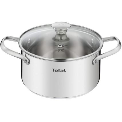 Tefal - 9-teiliges Kochgeschirr-Set COOK EAT aus Edelstahl