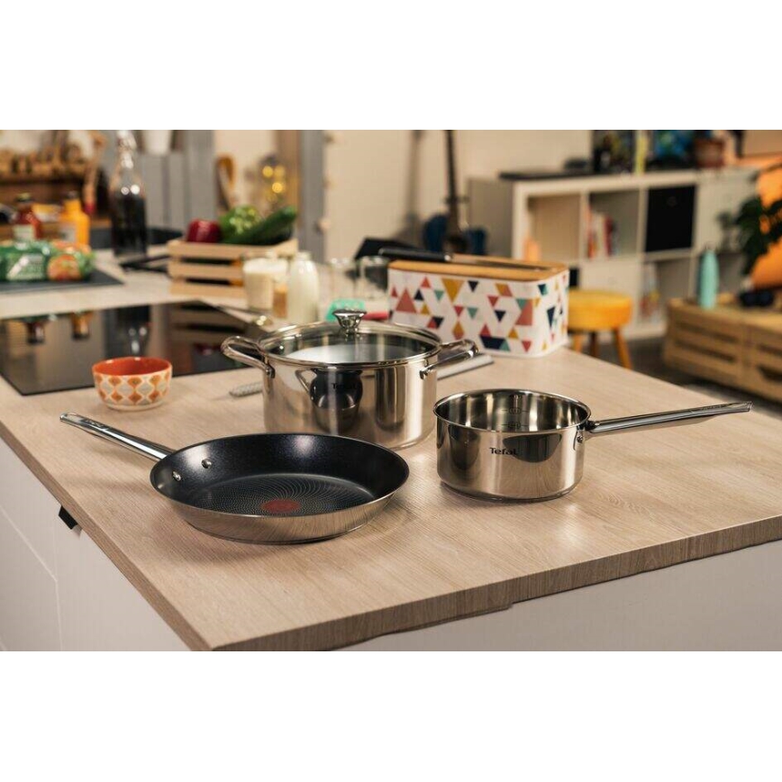 Tefal - Tiefe Pfanne mit Deckel COOK EAT 24 cm