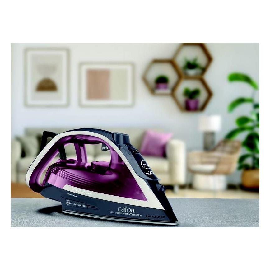 Tefal - Dampfbügeleisen ULTRAGLISS PLUS 2800W/230V burgunderrot/grau