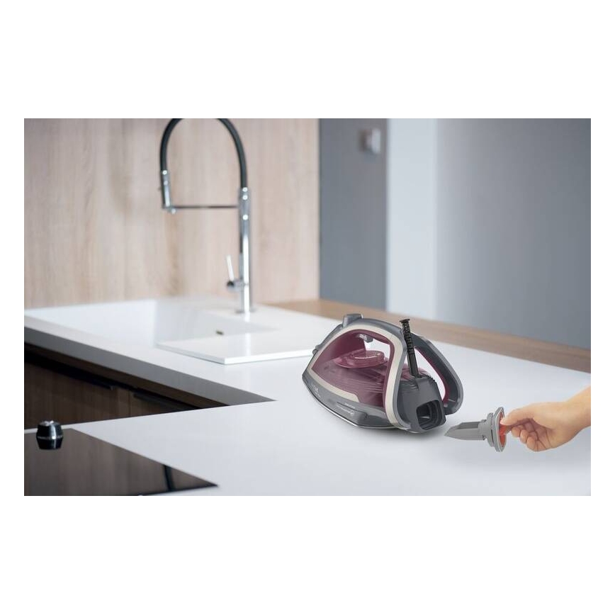 Tefal - Dampfbügeleisen ULTRAGLISS PLUS 2800W/230V burgunderrot/grau