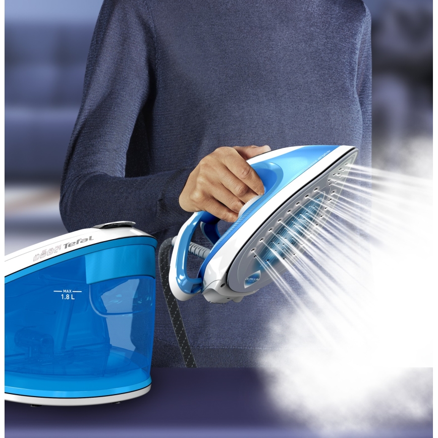 Tefal - Dampfbügelstation EXPRESS AIRGLIDE 2800W/230V blau