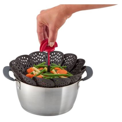 Tefal - Dämpfeinsatz INGENIO schwarz/rot