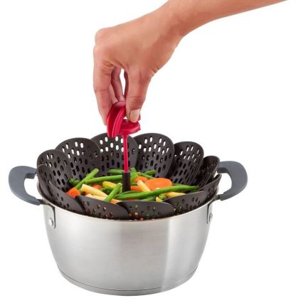 Tefal - Dampfgaraufsatz INGENIO schwarz/rot
