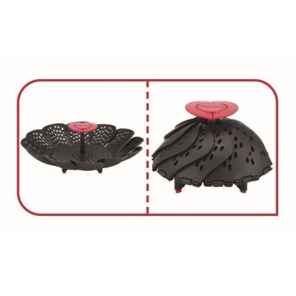Tefal - Dampfgaraufsatz INGENIO schwarz/rot