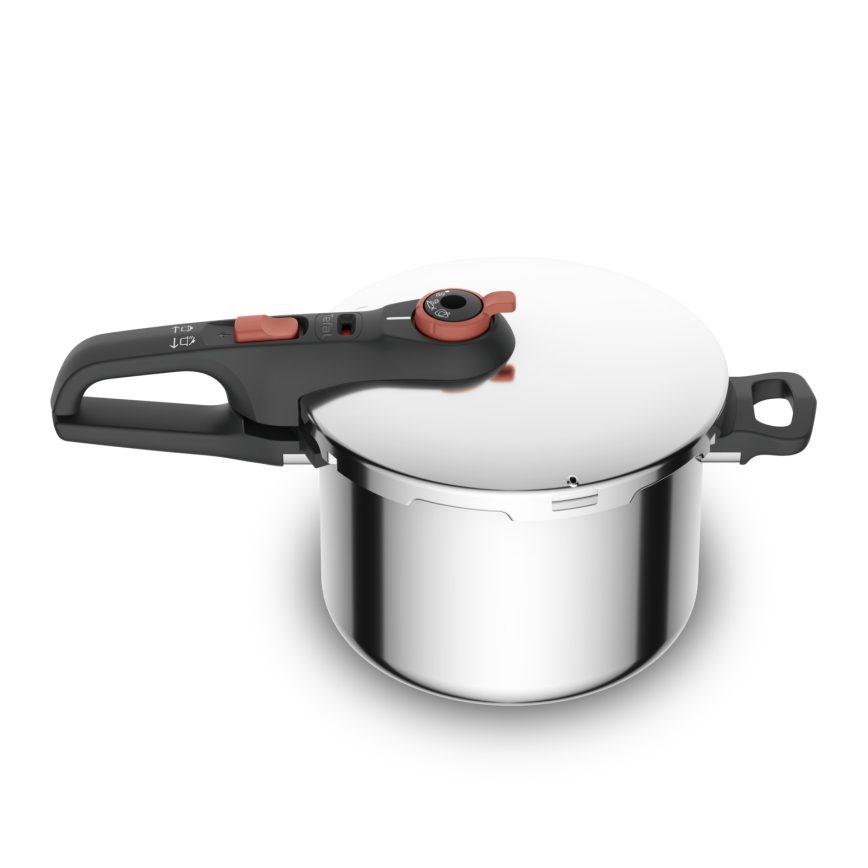 Tefal - Druckkochtopf 6 l SECURE TRENDY + 5-teiliges INGENIO EMOTION-Set
