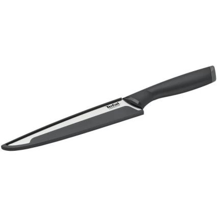 Tefal - Edelstahl-Tranchiermesser COMFORT 20 cm glänzendes Chrom/schwarz
