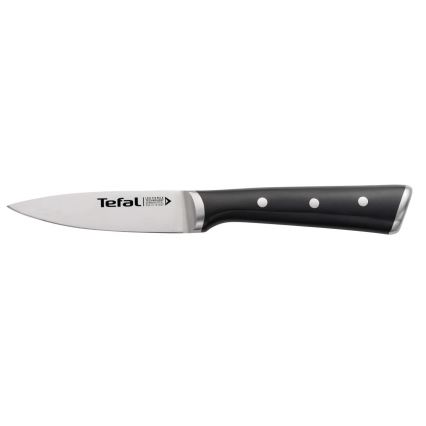 Tefal - Edelstahl-Tranchiermesser ICE FORCE 9 cm glänzendes Chrom/schwarz