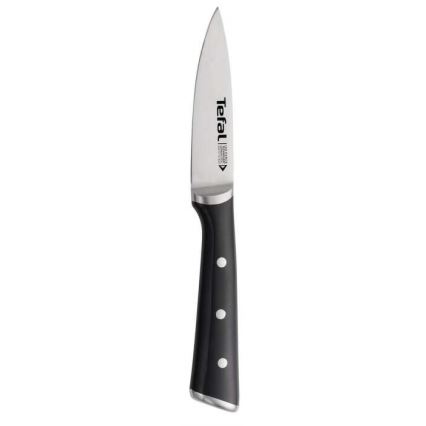 Tefal - Edelstahl-Tranchiermesser ICE FORCE 9 cm glänzendes Chrom/schwarz