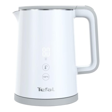 Tefal - Elektrischer Wasserkocher SENSE 1 l 1800W/230V weiß