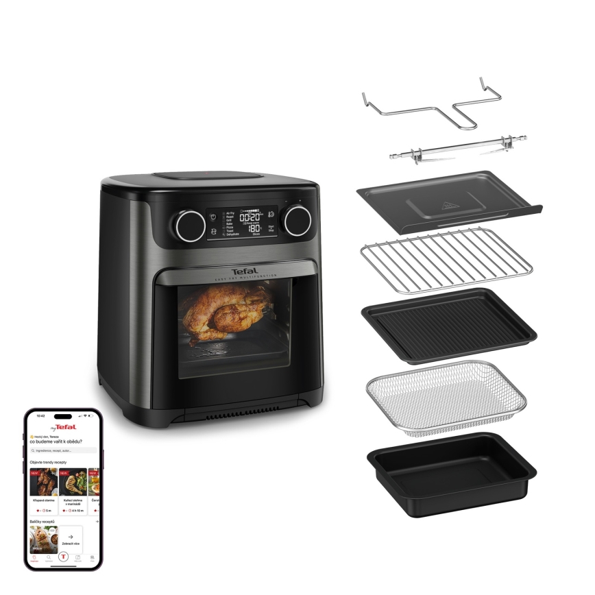 Tefal - Heißluftfritteuse 15 l EASY FRY 9-in-1 1800 W/230 V schwarz