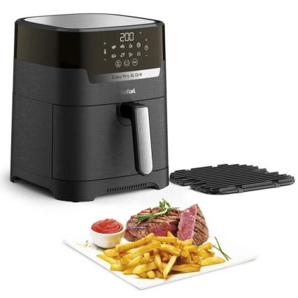 Tefal - Heißluftfritteuse 4,2 l EASY FRY&GRILL 2-in-1 1550W/230V schwarz