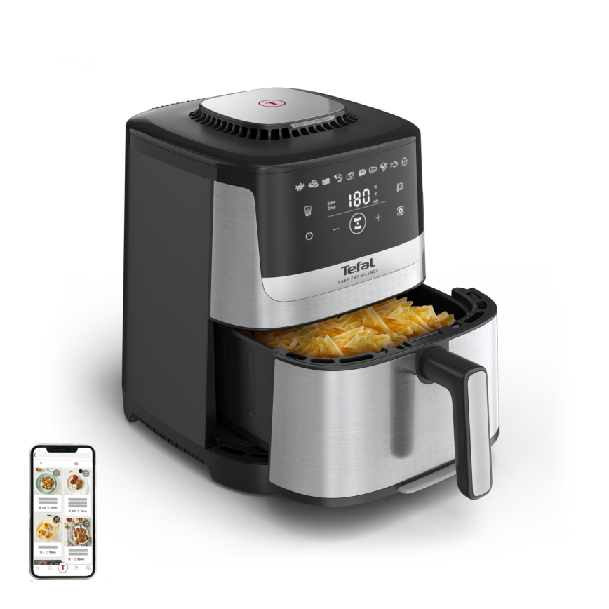 Tefal - Heißluftfritteuse 5 l EASY FRY SILENCE 10-in-1 1400-1670W/230V