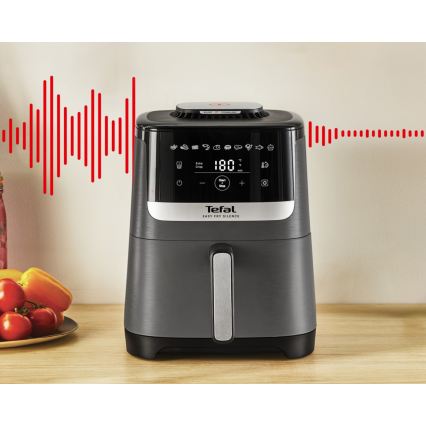 Tefal - Heißluftfritteuse 5 l EASY FRY SILENCE COAL 1400-1670W/230V