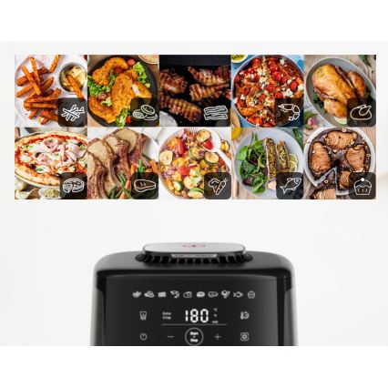 Tefal - Heißluftfritteuse 5 l EASY FRY SILENCE COAL 1400-1670W/230V