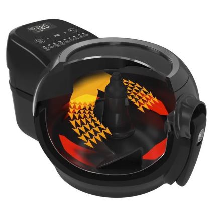 Tefal - Heißluftfritteuse ACTIFRY GENIUS DUAL MOTION 1,2l 1350W/230V schwarz