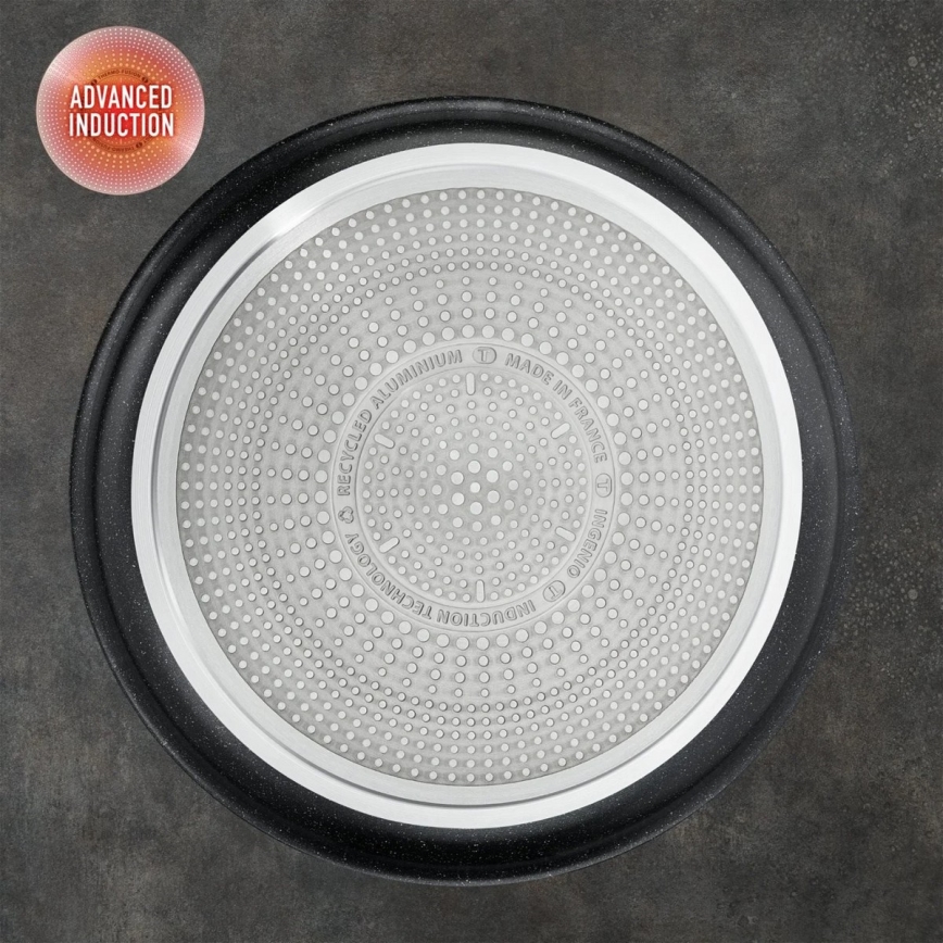 Tefal - 8-teiliges Kochgeschirr-Set INGENIO BLACK STONE