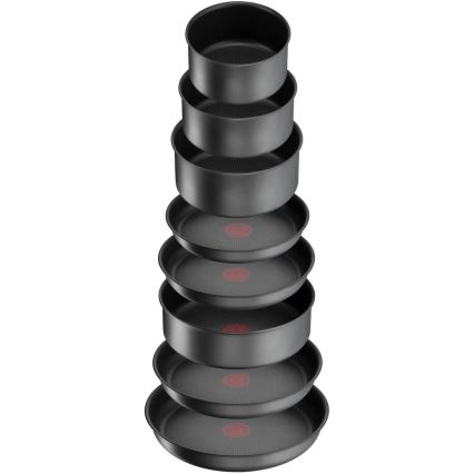 Tefal - 20-teiliges Kochgeschirr-Set INGENIO DAILY CHEF ON Schwarz