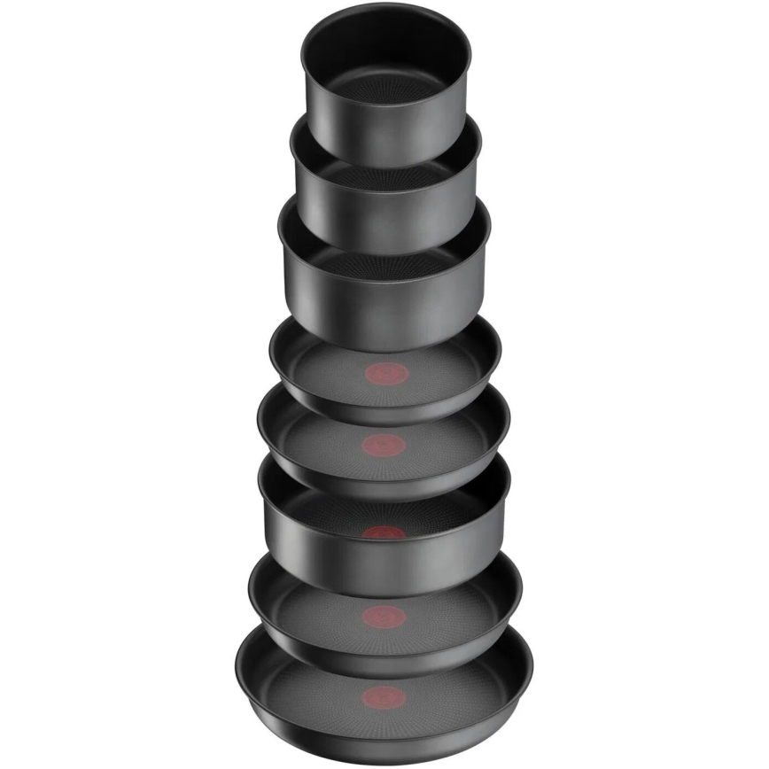 Tefal - 20-teiliges Kochgeschirr-Set INGENIO DAILY CHEF ON Schwarz