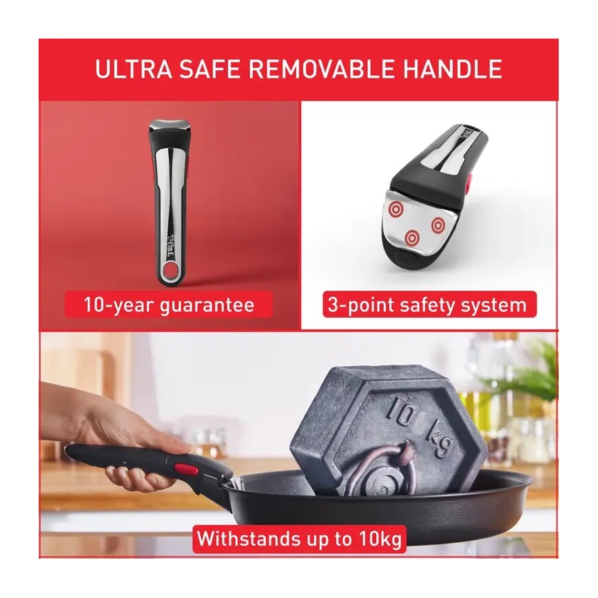 Tefal - 13-teiliges Kochgeschirr-Set INGENIO PREFERENCE ON Edelstahl