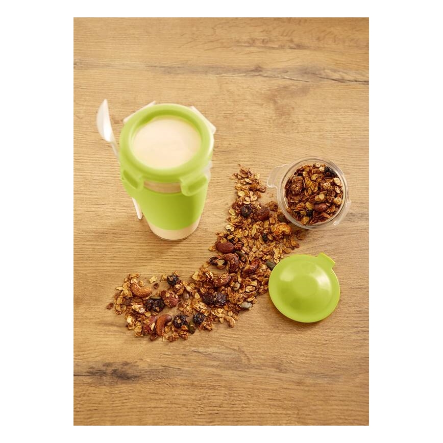 Tefal - Joghurtbecher mit Löffel 0,45 l MASTER SEAL TO GO grün