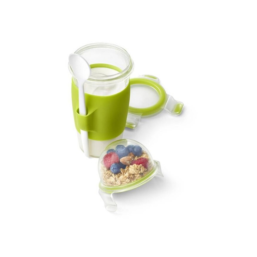 Tefal - Joghurtbecher mit Löffel 0,45 l MASTER SEAL TO GO grün