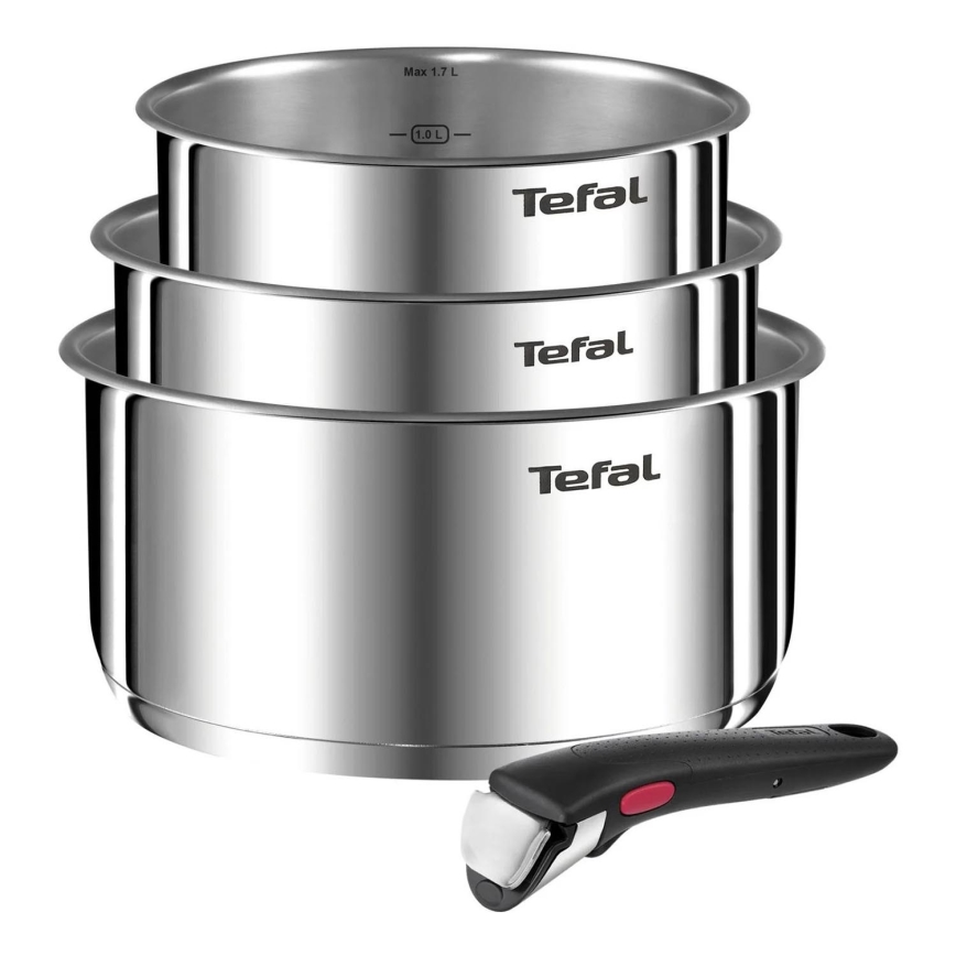 Tefal - Kochgeschirr-Set 4 Stk. INGENIO EMOTION Edelstahl