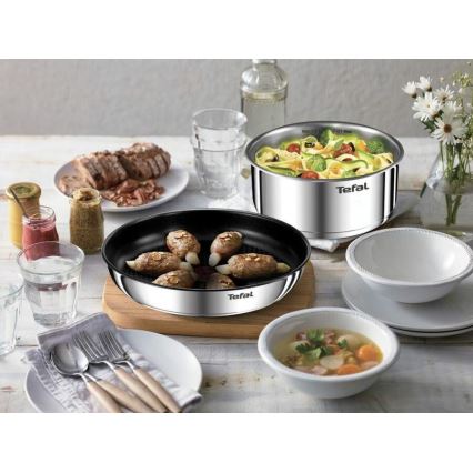 Tefal - Kochgeschirr-Set 5 Stk. INGENIO EMOTION Edelstahl