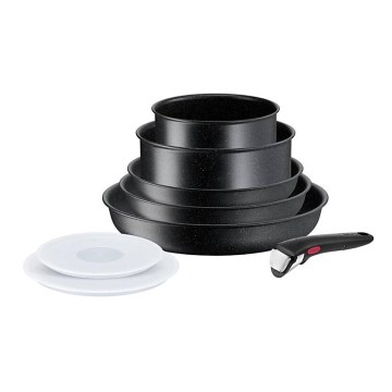 Tefal - Kochgeschirr-Set 8 Stk. INGENIO BLACK STONE