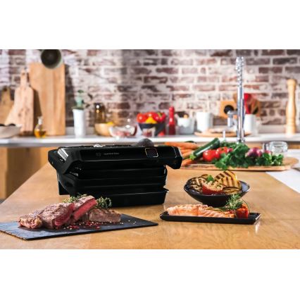 Tefal - Kontaktgrill OPTIGRILL ELITE 2000W/230V schwarz