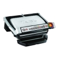 Tefal - Kontaktgrill OPTIGRILL+ INOX WAFFLES 2000W/230V schwarz/chrom