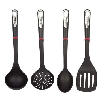 Tefal - Küchenutensilien-Set 4 Stk. INGENIO schwarz