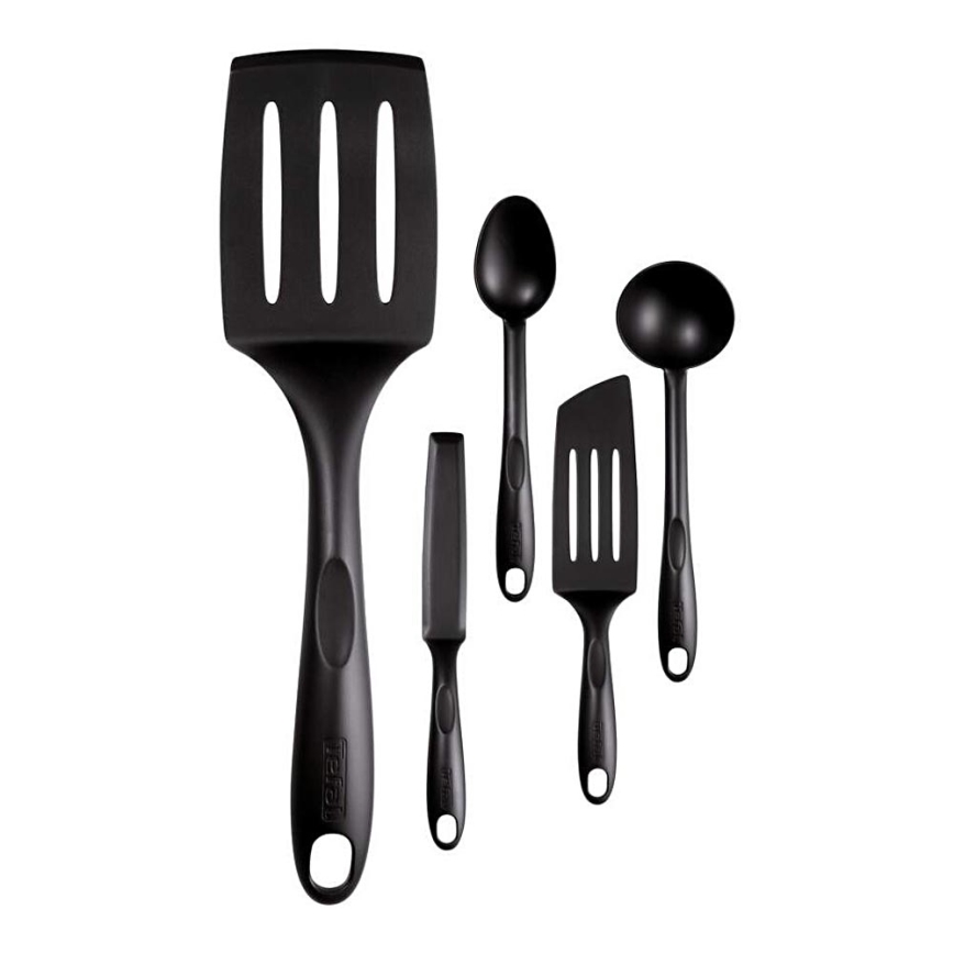 Tefal - Küchenutensilien-Set 5 Stk. BIENVENUE schwarz