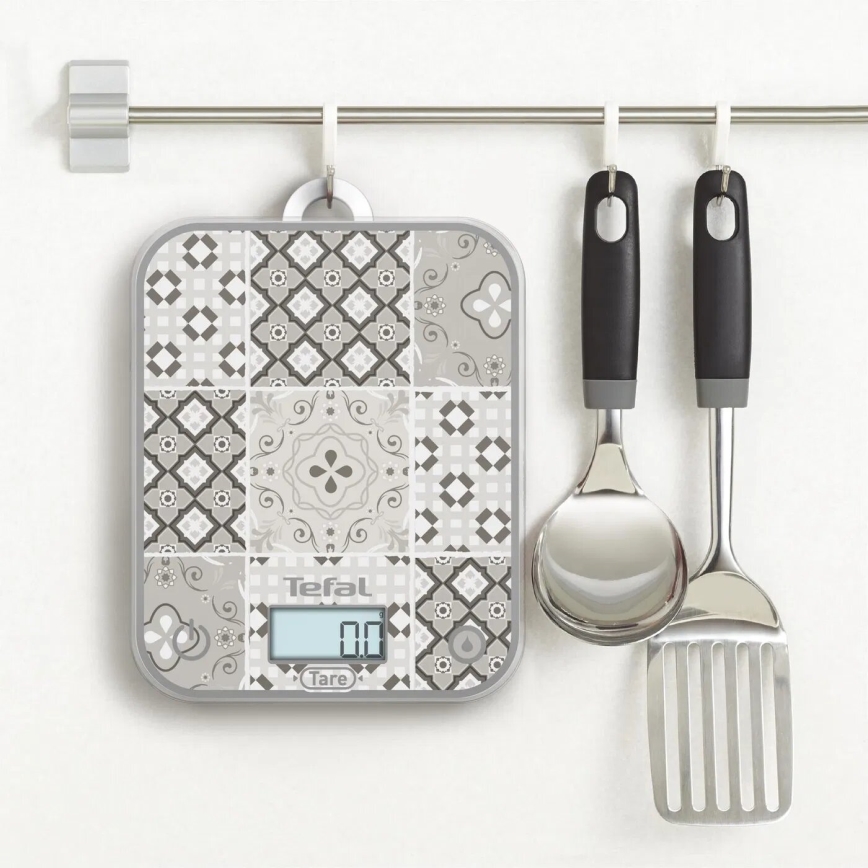 Tefal - Küchenwaage OPTISS 2xAAA beige