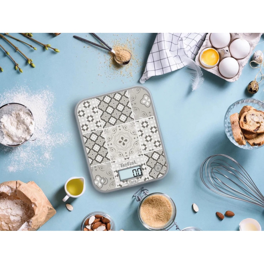 Tefal - Küchenwaage OPTISS 2xAAA beige