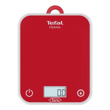 Tefal - Küchenwaage OPTISS 2xAAA rot