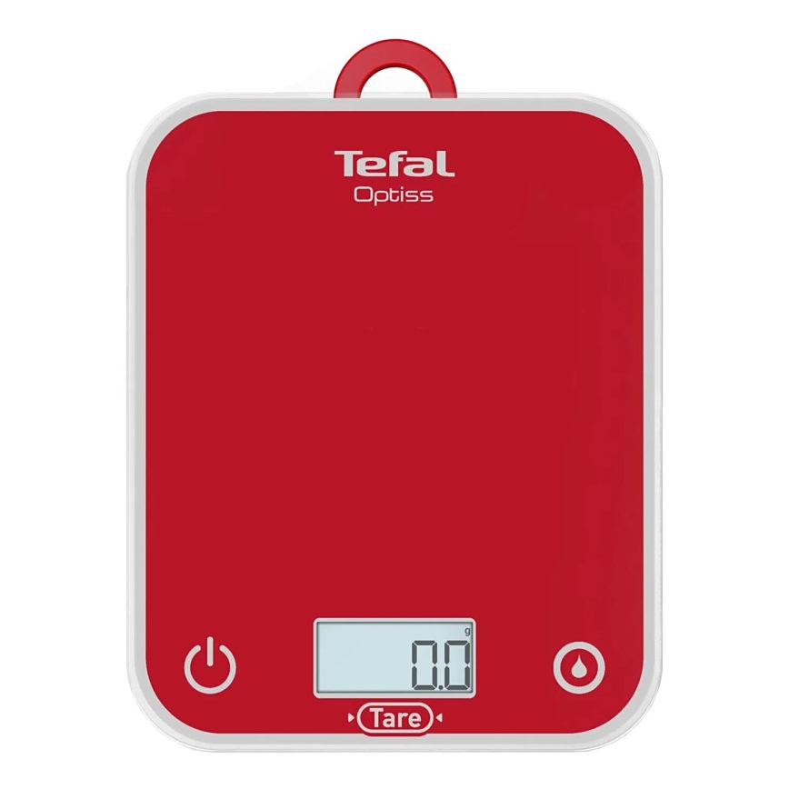 Tefal - Küchenwaage OPTISS 2xAAA rot