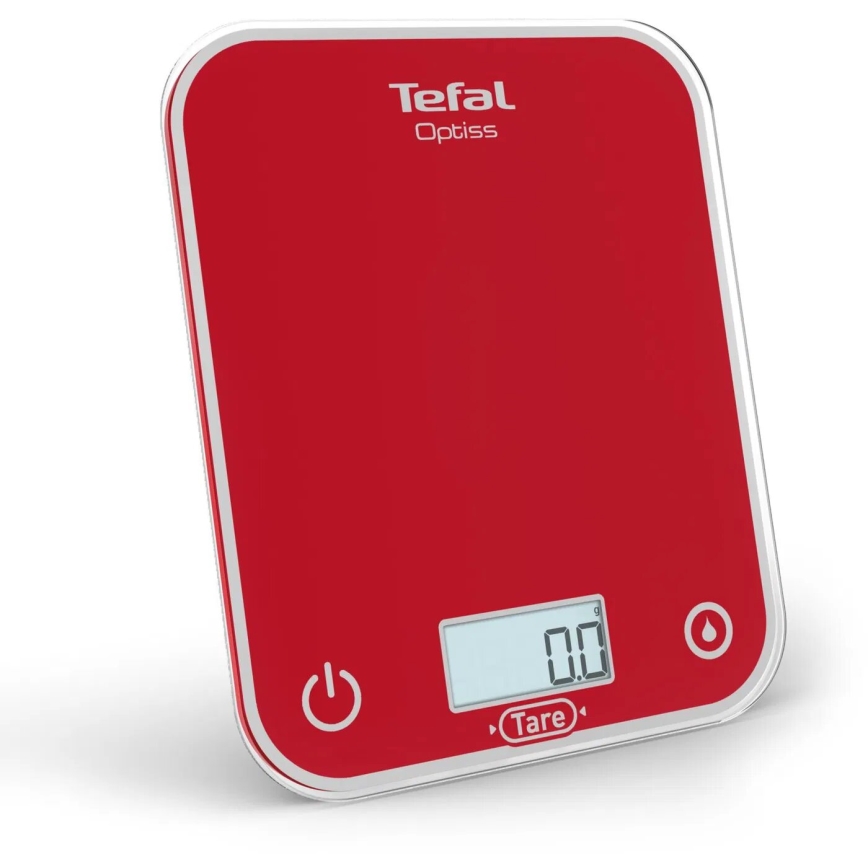 Tefal - Küchenwaage OPTISS 2xAAA rot