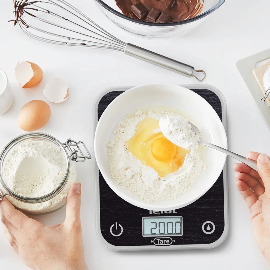 Tefal - Küchenwaage OPTISS 2xAAA schwarz