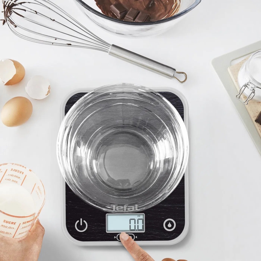 Tefal - Küchenwaage OPTISS 2xAAA schwarz