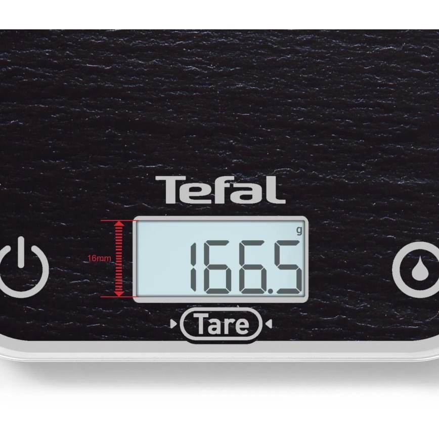 Tefal - Küchenwaage OPTISS 2xAAA schwarz